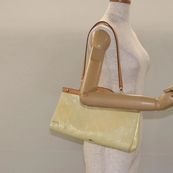 LOUIS VUITTON Monogram Vernis Roxbury Drive Hand Bag Perle M91374 LV Auth BA3610 - Picture 3 of 16